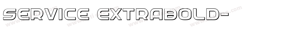 Service ExtraBold字体转换